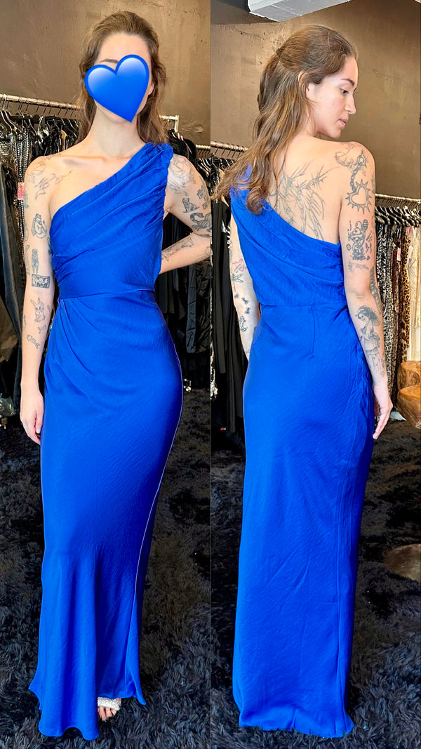 Vestido satin azul