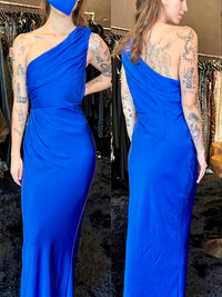 Vestido satin azul