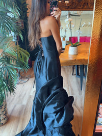Vestido sirena con flor