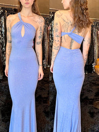 Vestido glitter azul