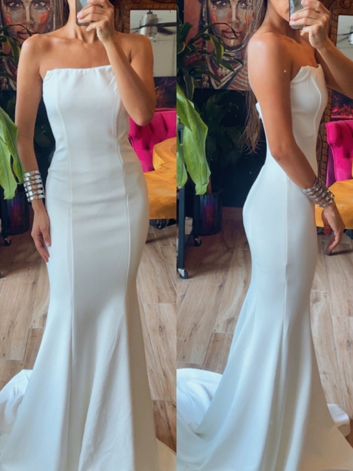 Vestido Sirena blanco