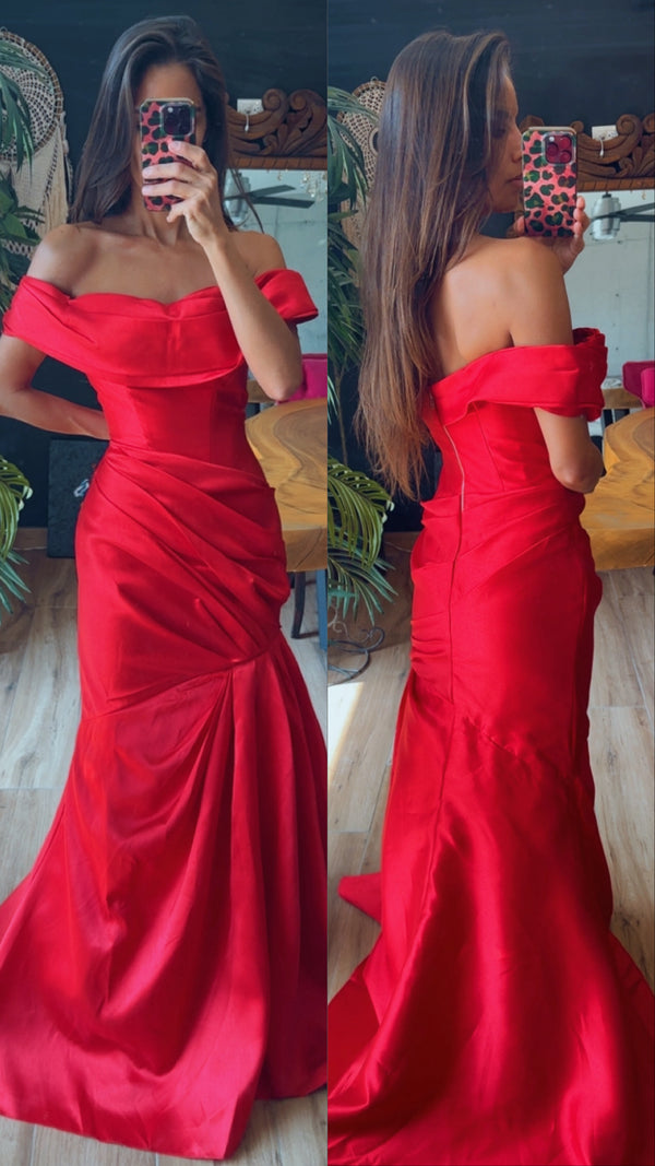 Vestido boda rojo