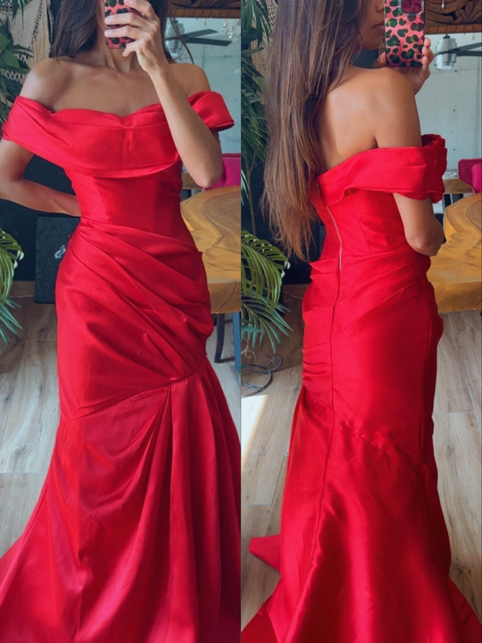Vestido boda rojo