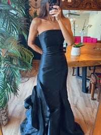 Vestido sirena con flor
