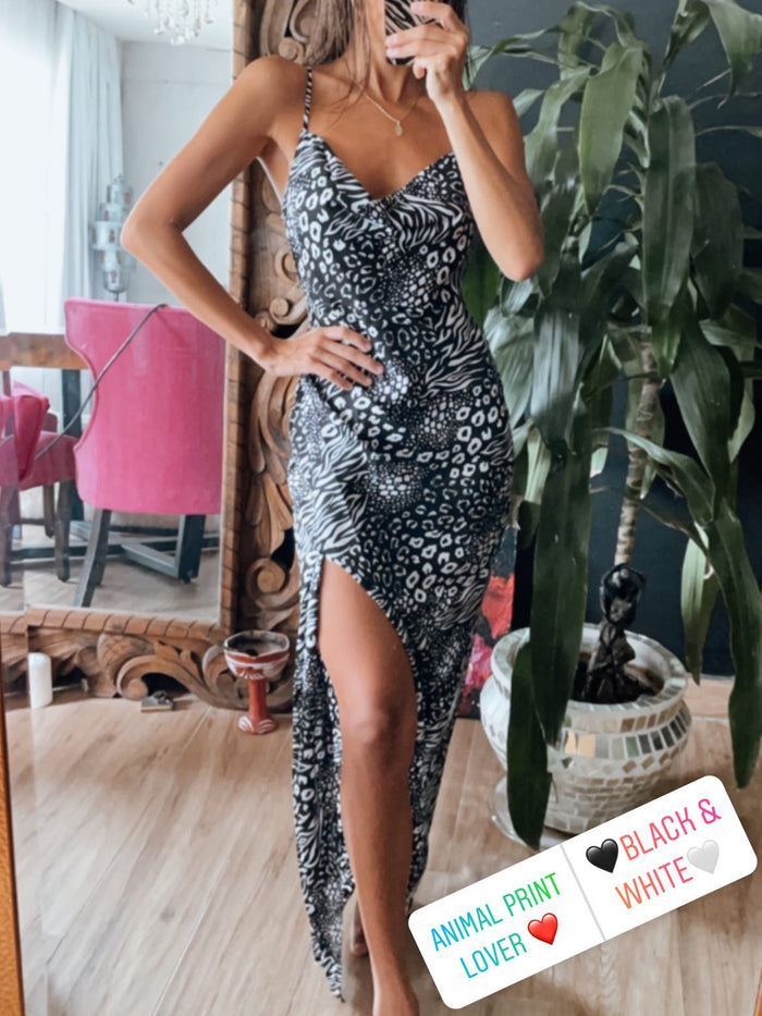 Vestido animal print