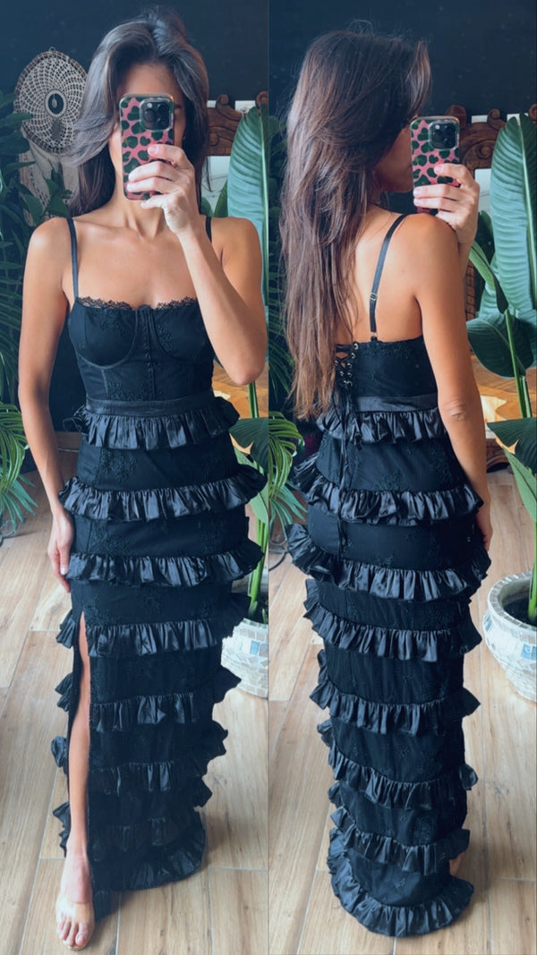 Vestido encaje olanes