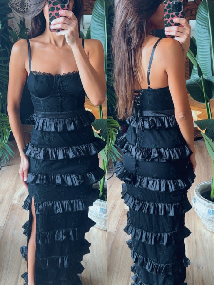 Vestido encaje olanes