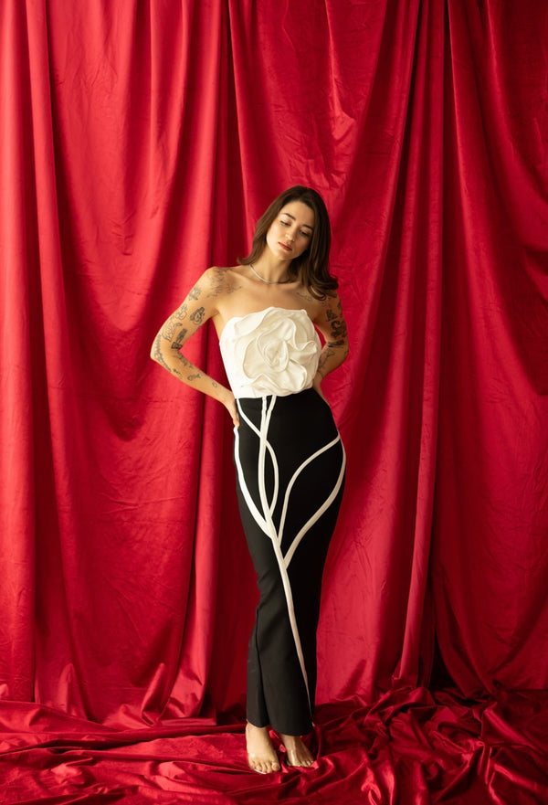 Vestido bandage flor