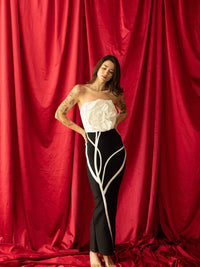 Vestido bandage flor