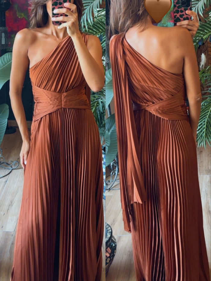 Vestido tela waffle cafe