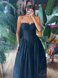 Vestido ampon encaje