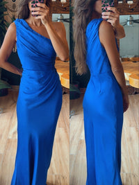 Vestido satin azul