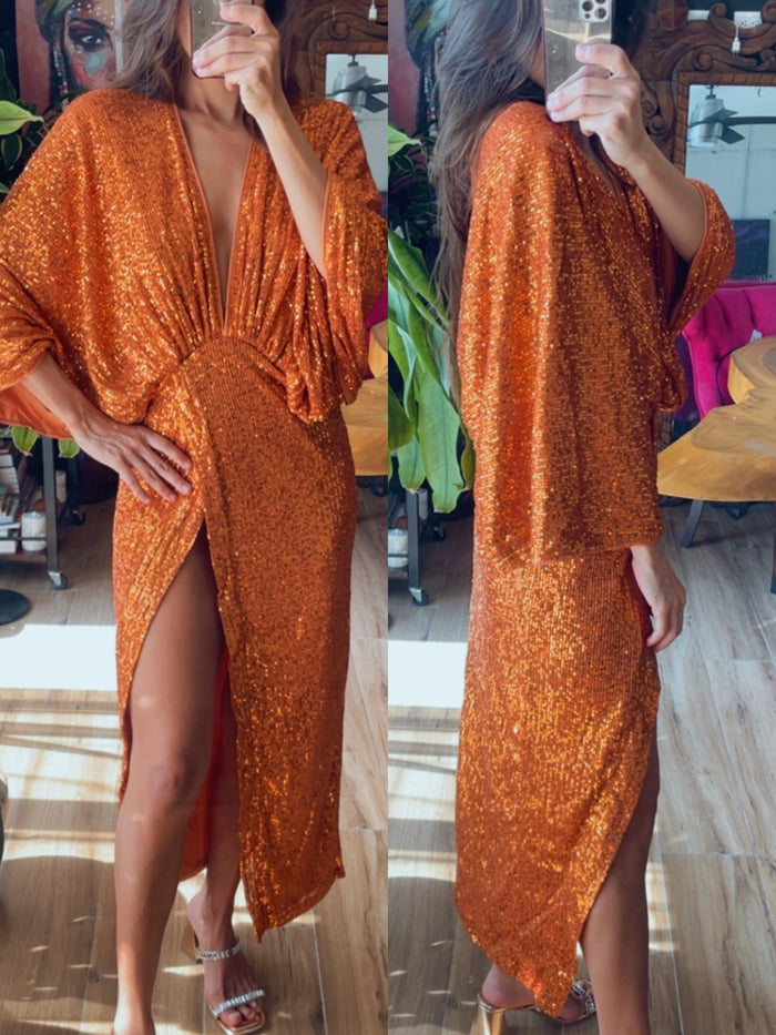Vestido kimono naranja