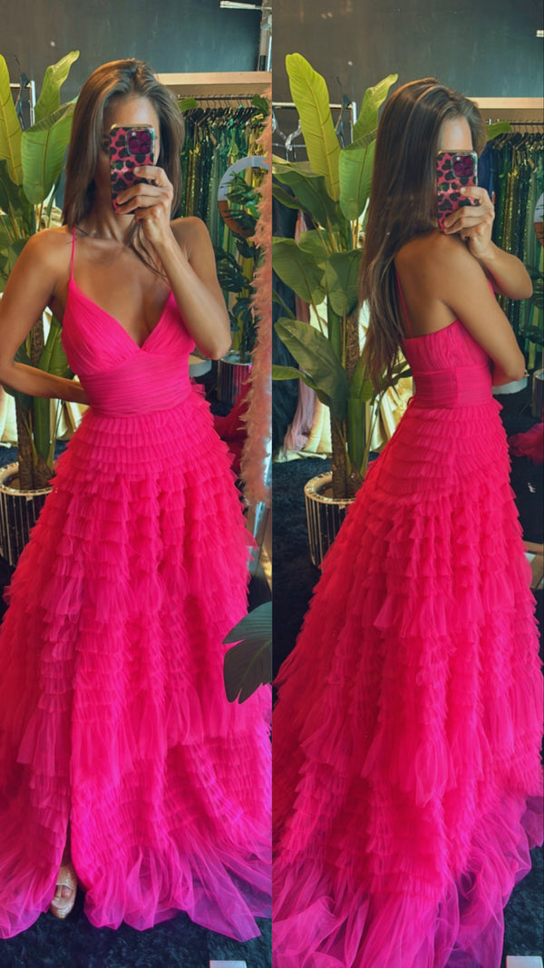 Vestido Rosa Tul