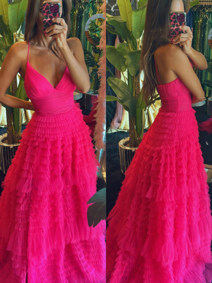 Vestido Rosa Tul