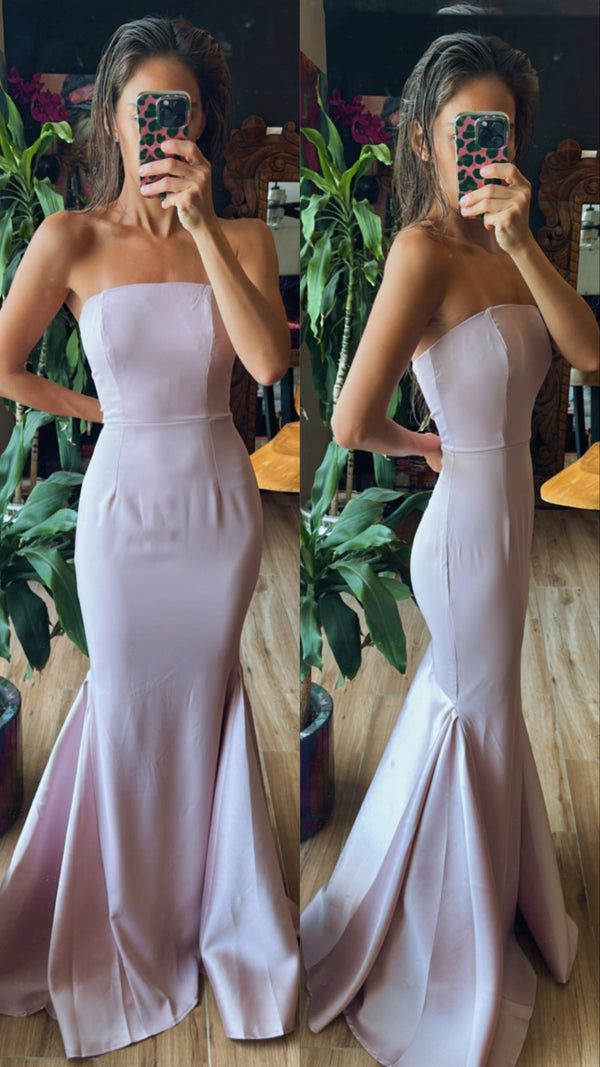 Vestido sirena rosa